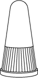 Cap for Point Sharp Tube